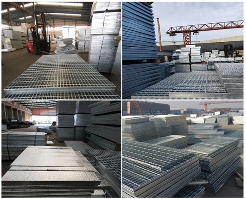 50mm Pitch التصميم الصناعي الحرارة الغطس الغلفاني الصلب الشبكية للبناء