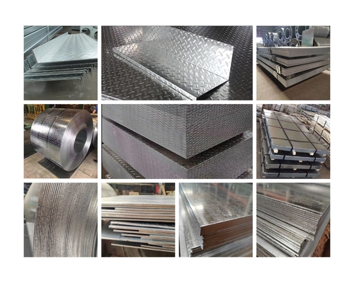 ISO9001 معتمد DX51D صفيحة الفولاذ المصنوعة من نمط معدني 5.75 * 1250mm Z41-Z60 الطلاء